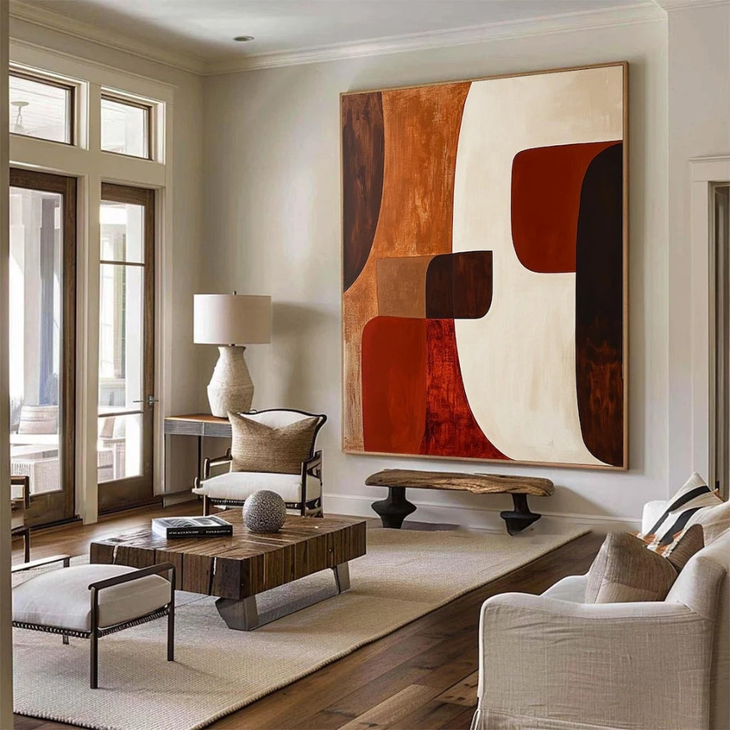 Wabi-Sabi Wall Art - Tonal Geometry