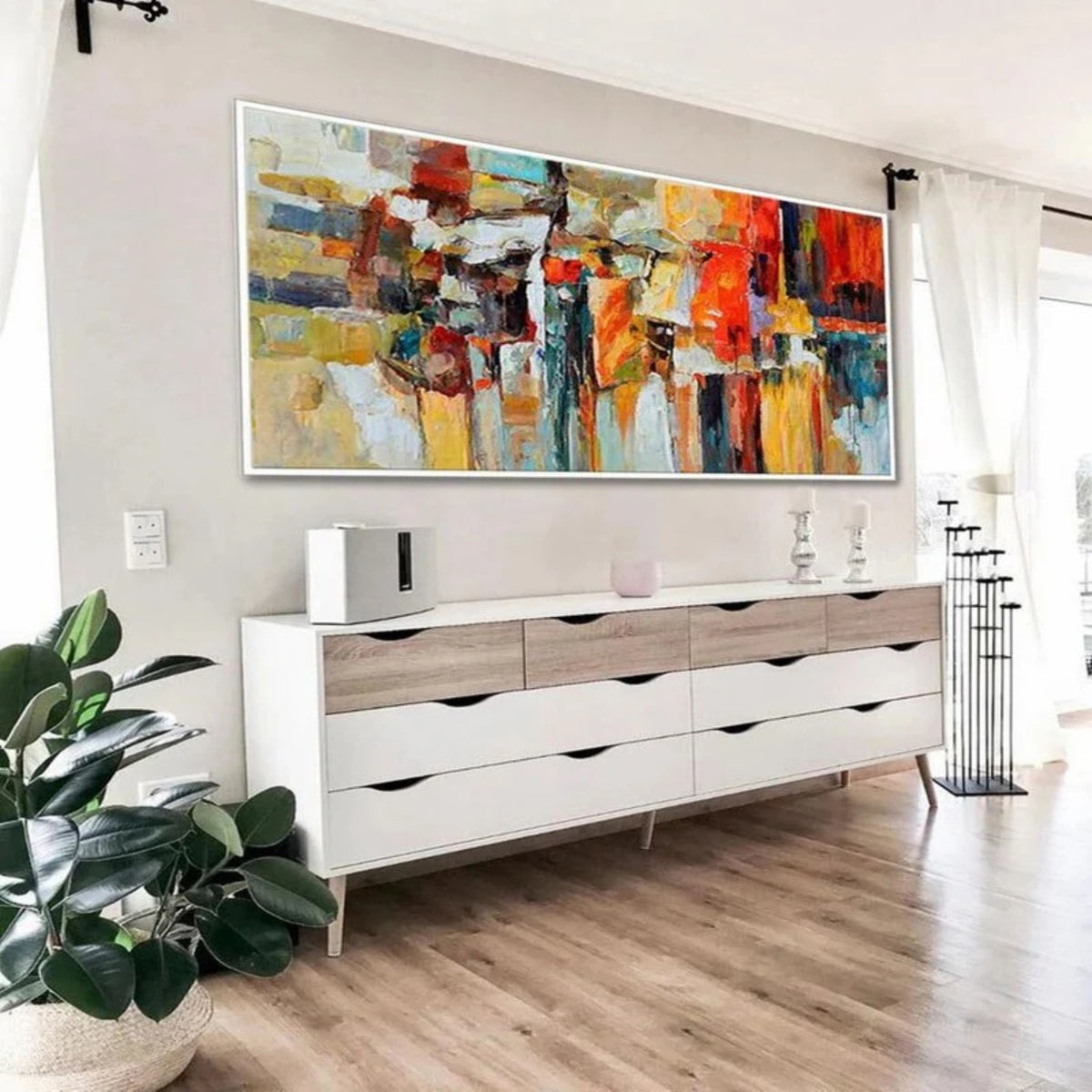 Abstract Expressionist Art - Colour Collision