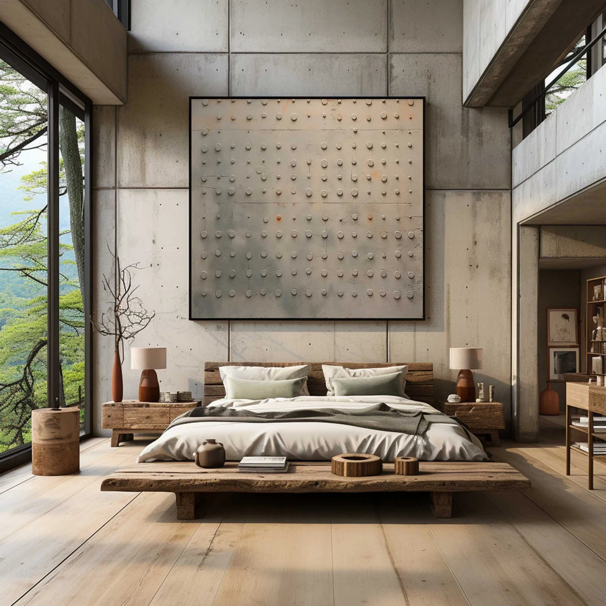 Wabi-Sabi Wandkunst - Patina Raster