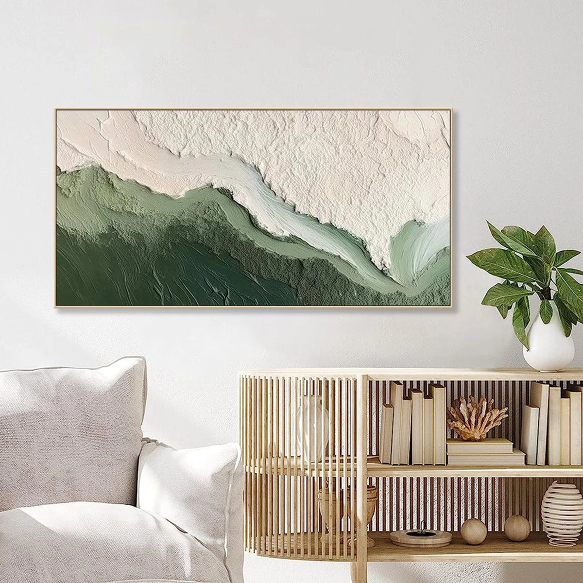 Abstract Expressionist - Green Wave