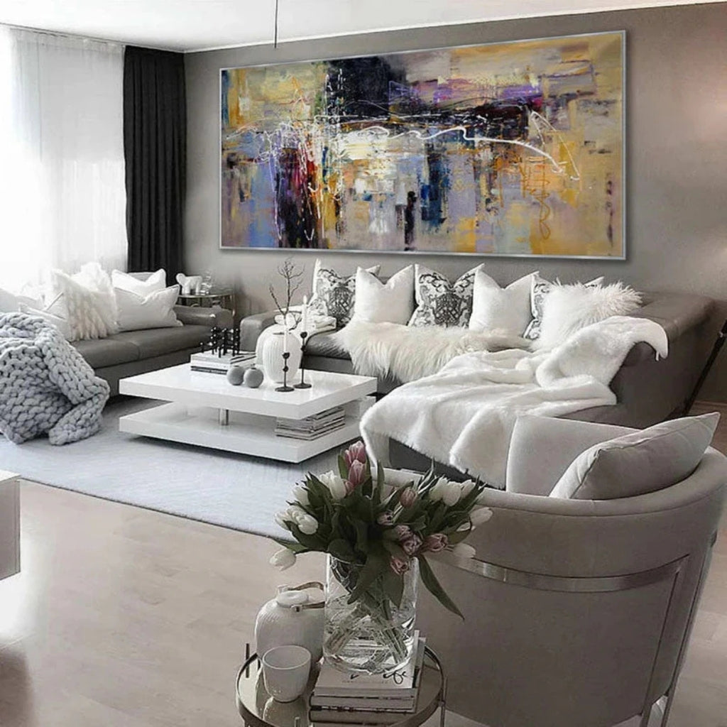 Modern Abstract Art - City of Colors