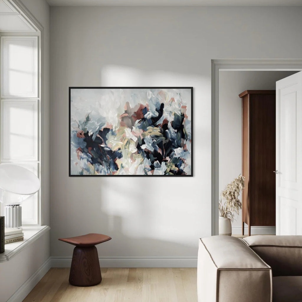 Moderne Abstracte Kunst - Stormblaadjes