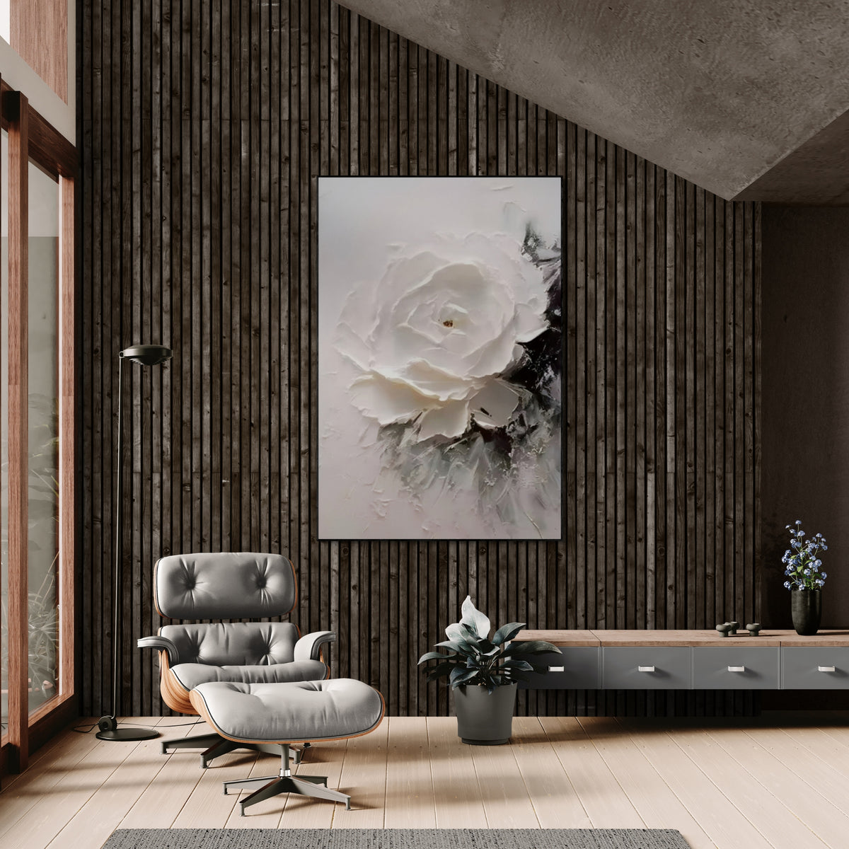 Plaster & Texture Art - Ivory Grace