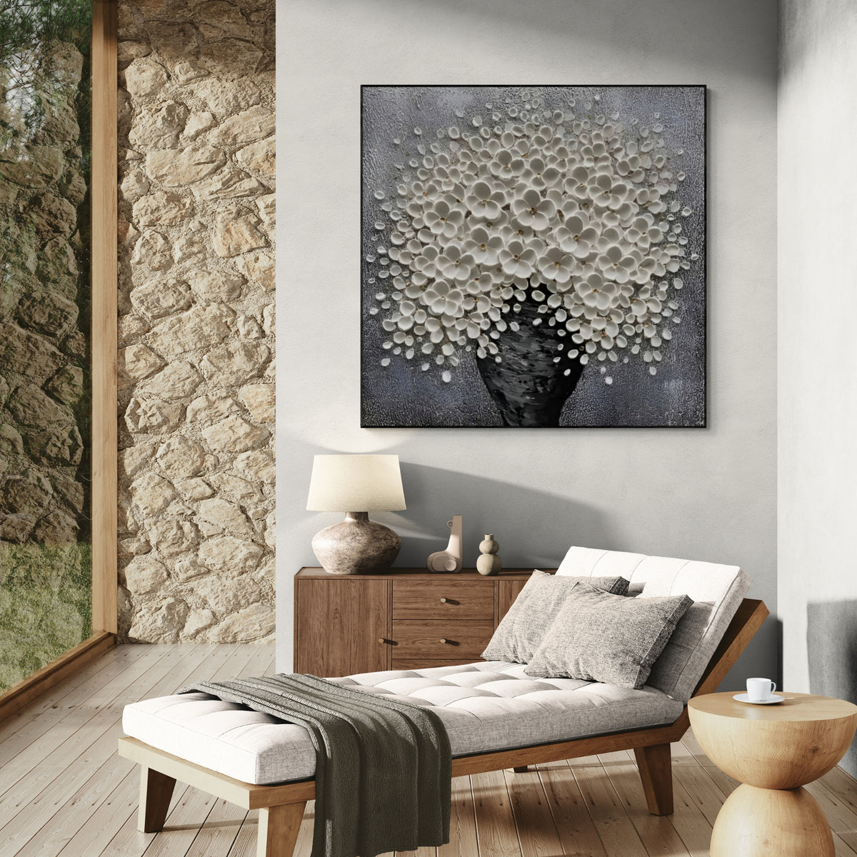 Plaster & Texture Art - Blossoms in Bloom