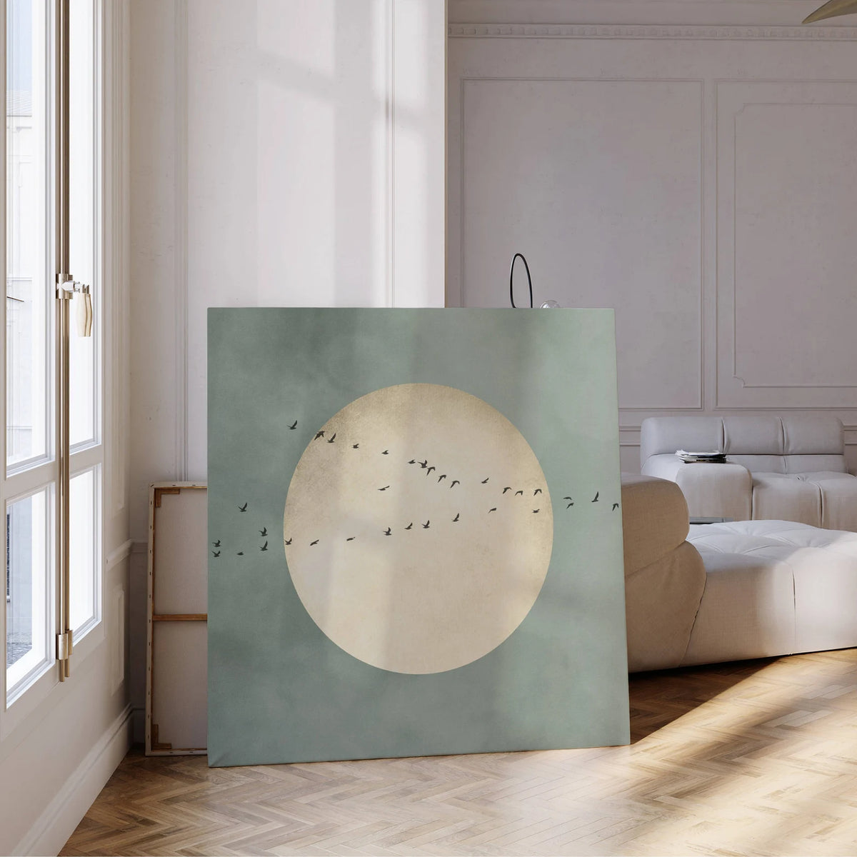 Contemporary Minimalist Art - Moonrise Flight