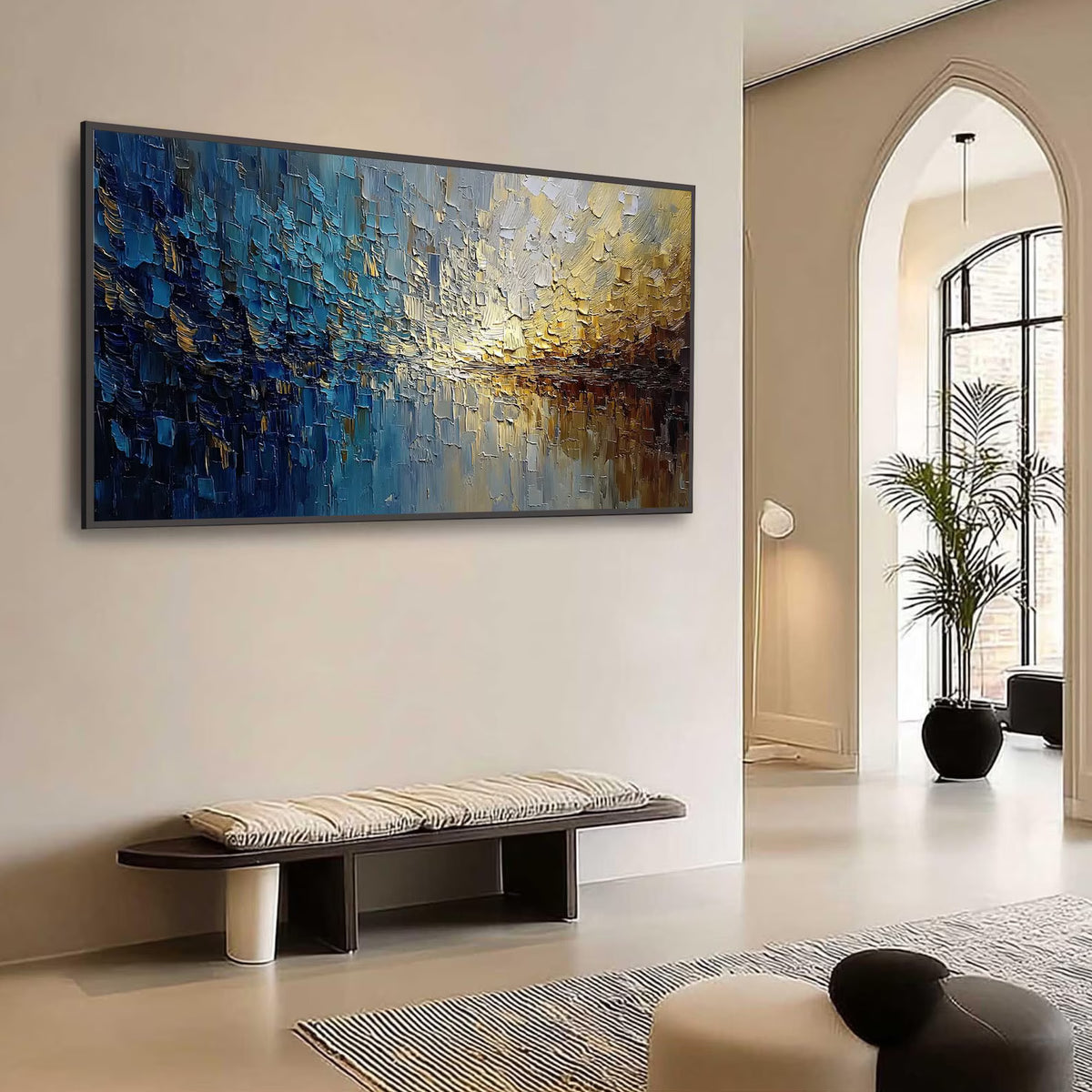 Plaster & Texture Art - Ocean of Gold