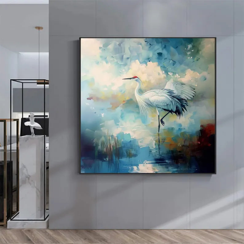 Realism / Figurative Art - The Tranquil Crane