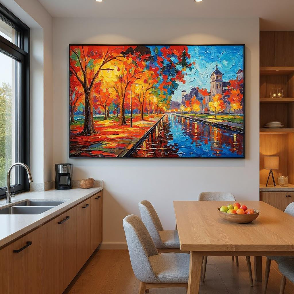 Impasto/Palette Knife Art - Autumn Glow