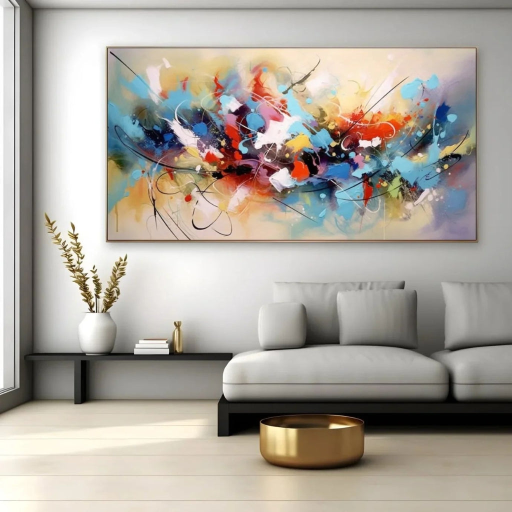 Modern Abstract Art - Spectrum Surge