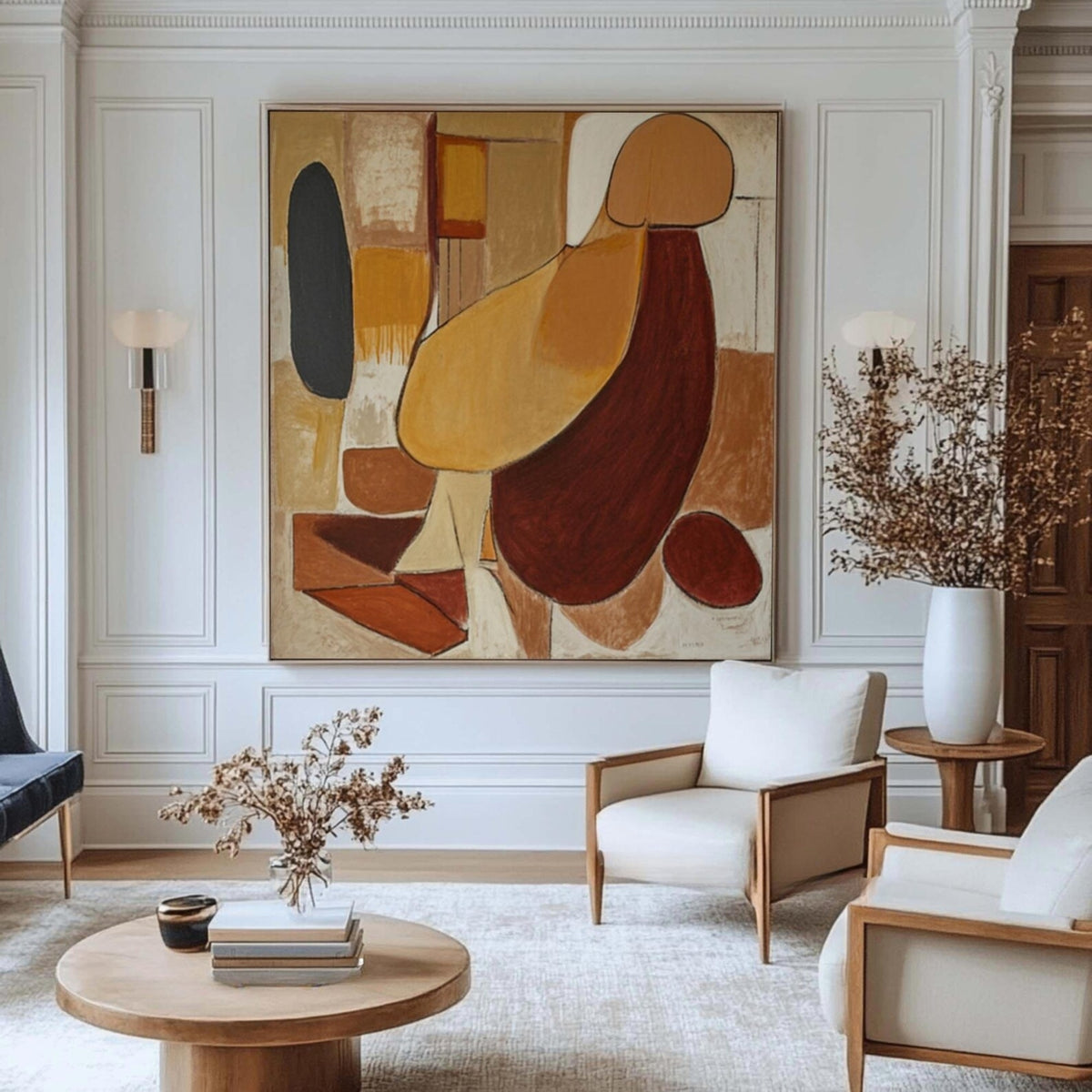 Modern Abstract Art - Terracotta Form