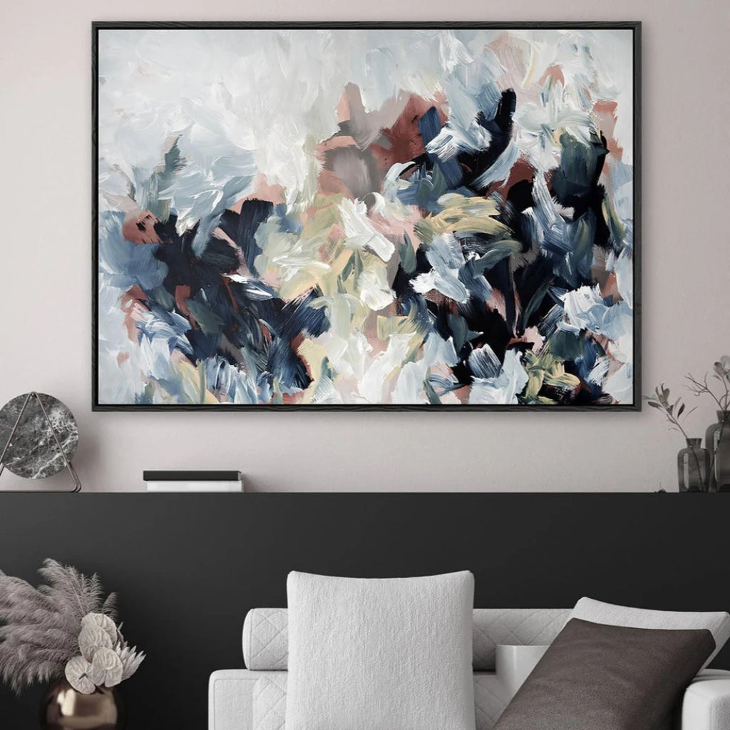 Moderne Abstracte Kunst - Stormblaadjes