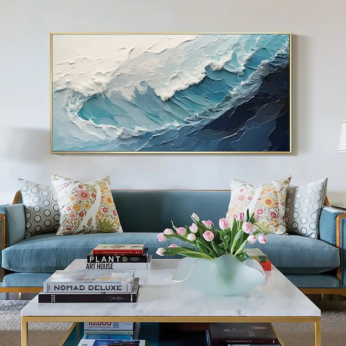 Plaster & Texture Art - High Tide