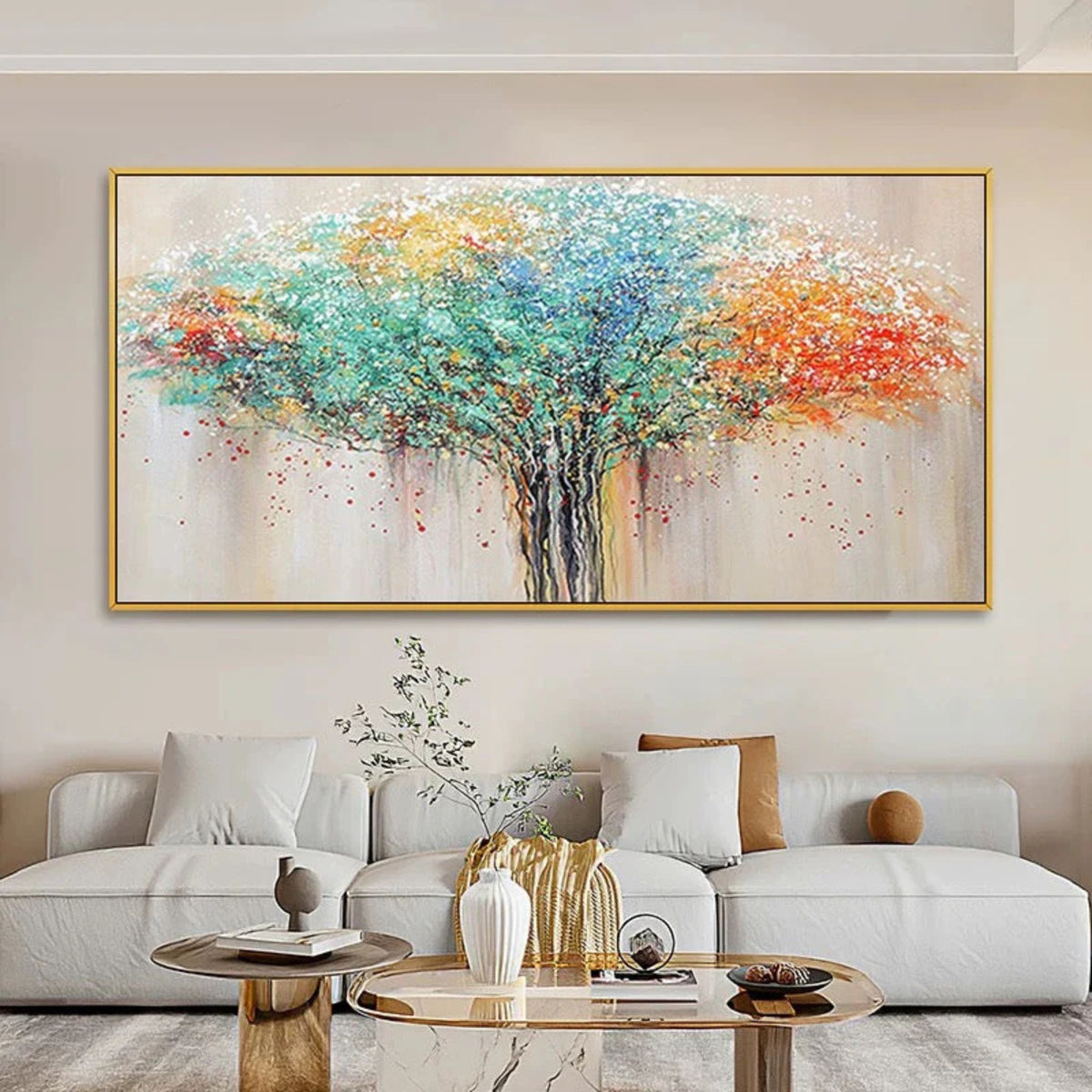 Impasto / Palette Knife Art - Elysian Bloom