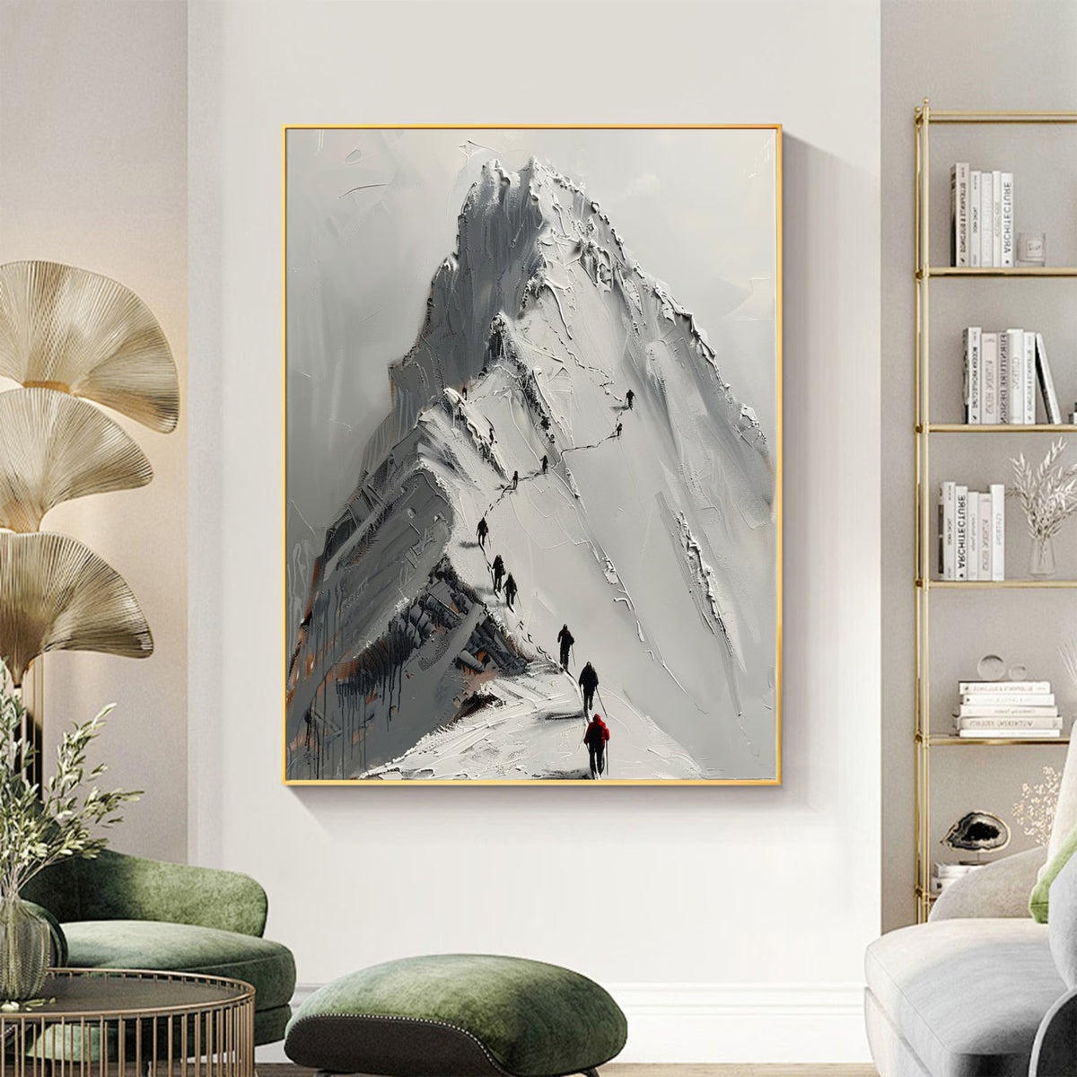 Impasto / Paletmeskunst - Zwervers van het Wit