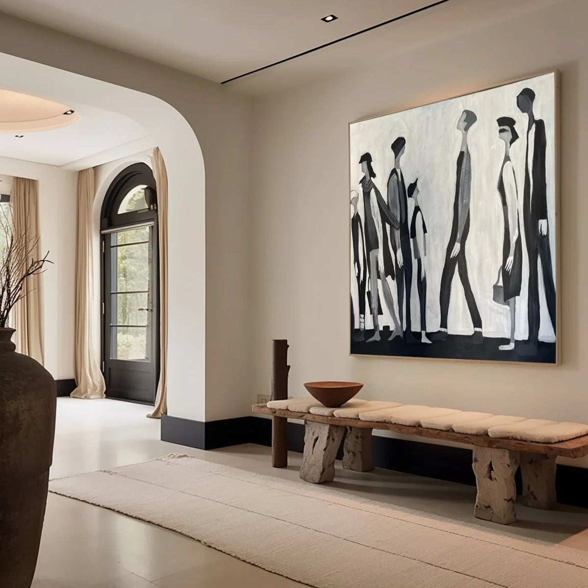 Minimalist Figurative Art - Between Us