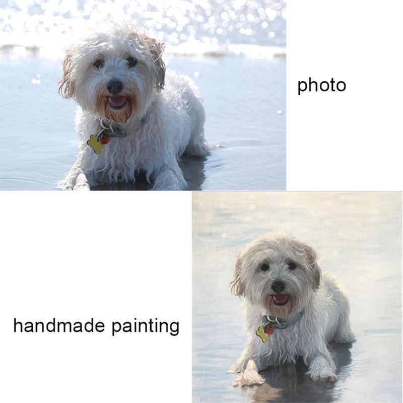 Turn Your Photo into a Custom Oil Painting – Family, Pet & Couple Portraits Set 4