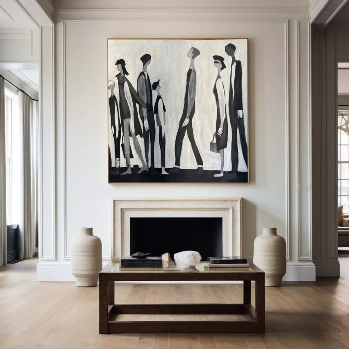 Minimalist Figurative Art - Between Us