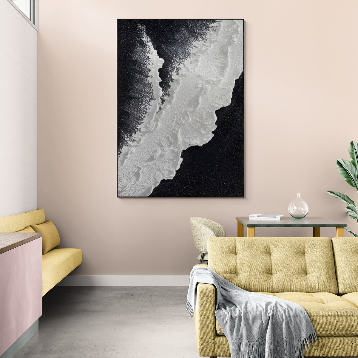 Plaster & Texture Art - Eclipsed Shores