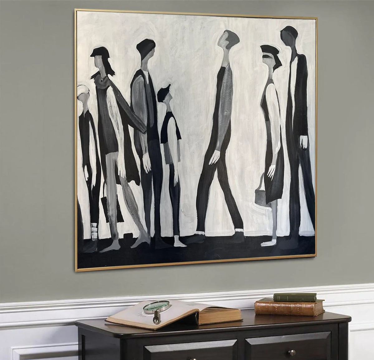 Minimalist Figurative Art - Between Us