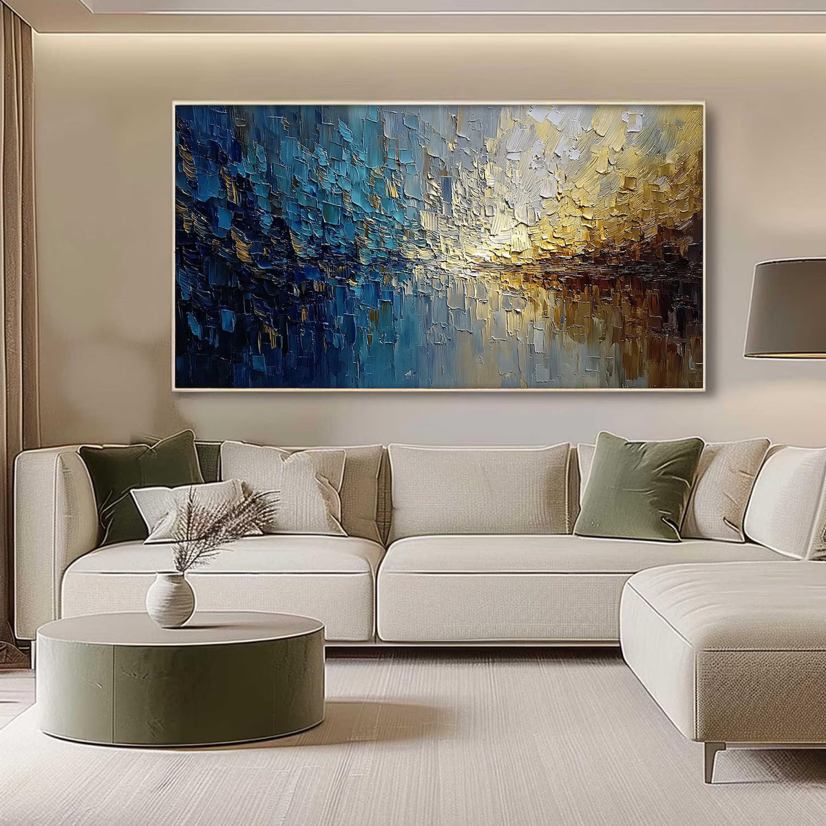 Plaster & Texture Art  - Ocean of Gold