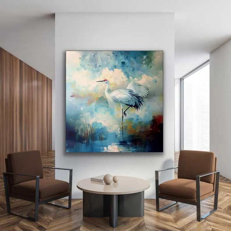 Realism / Figurative Art  - The Tranquil Crane
