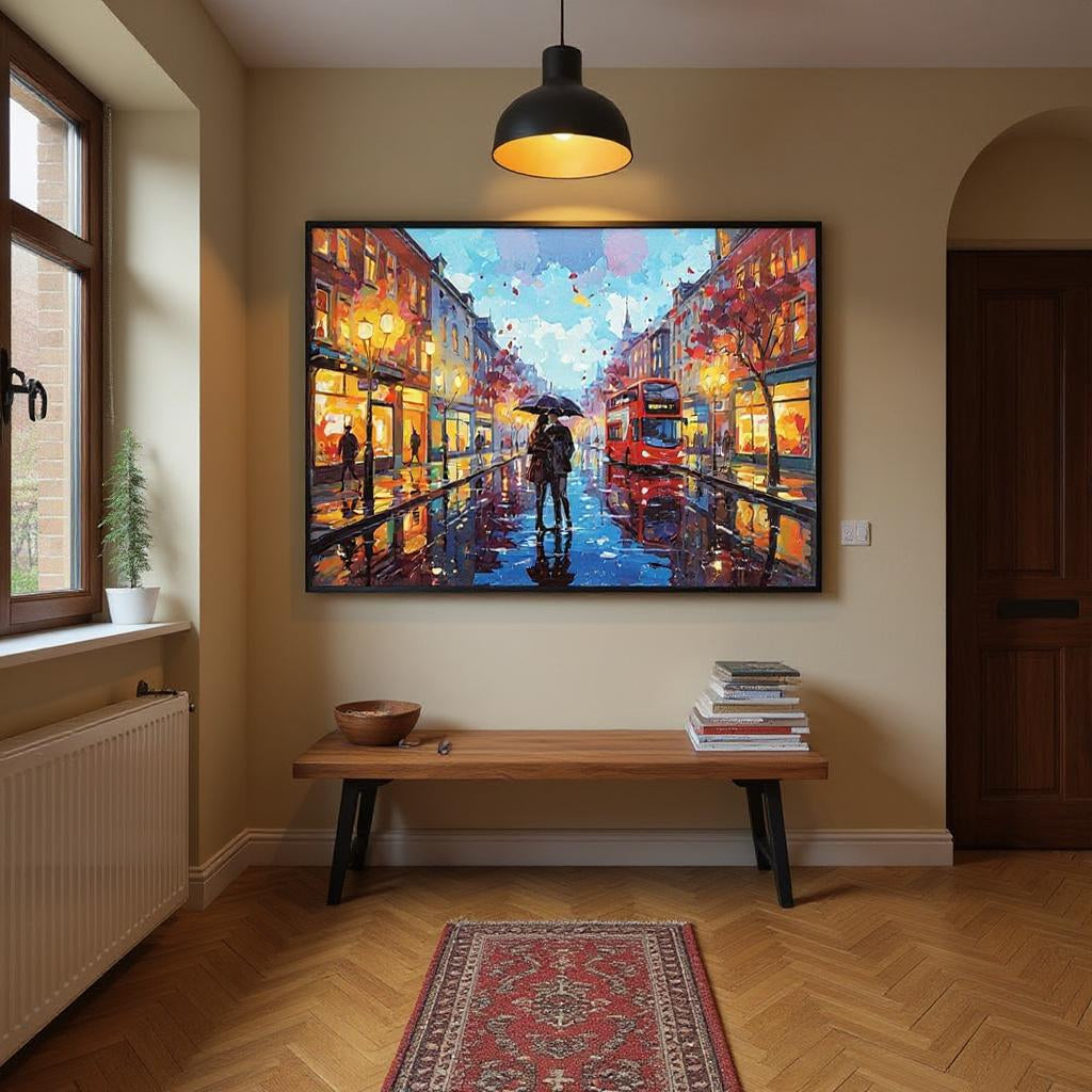 Impasto/Palette Knife Art - Urban Love